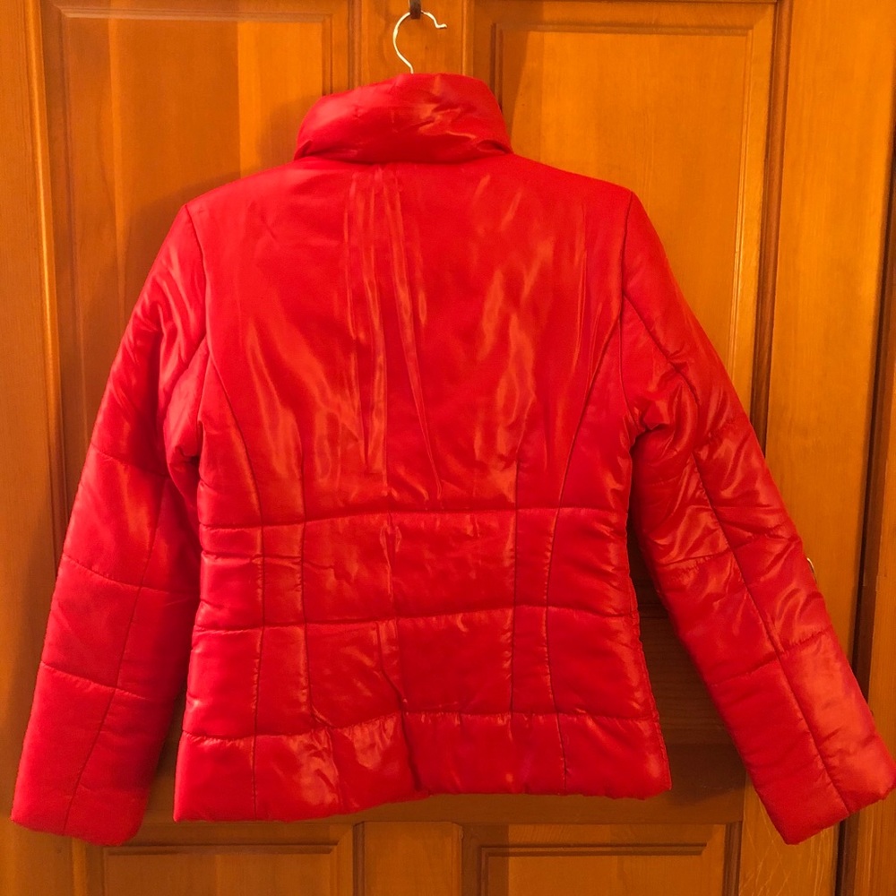 Tulle Down Puffer Jacket With Toggle Buttons - image 3